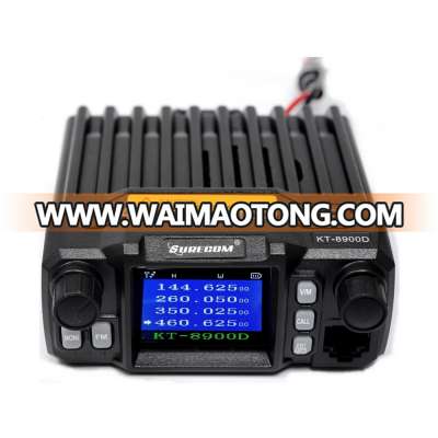 SURECOM KT-8900D Quad Band 136-174/220-260/350-390/400-480 Mini Color Screen Car Mobile Radio