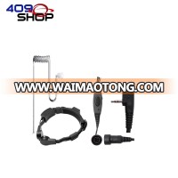 409shop PPTAcoustic Tube and Medium-duty VOX Throat Mic with dual-mic design  earpiece for Walkie Talkie TG-42AT TG-45AT TG-46AT