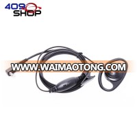 409shop D shape-  Security Earpiece with PTT Switch for TK-430 TK-431 TK-715