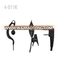 409shop D ring Ear Loop Earpiece with PTT for Walkie Talkie TK-370G TK-373G TK-378