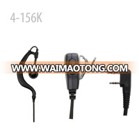 409 shop 2-wire PTT D-ring Ear Loop Security earphone (K plug) for walkie Talkie radio LT-3188 LT-3260 LT-3268