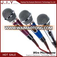 J.I.Y 308cheap price handheld microphone metal wired professional ktv dynamic microphones